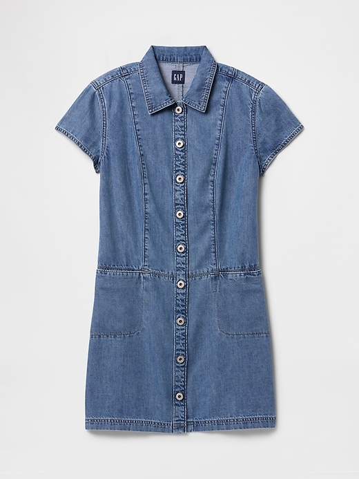 robe courte en denim ultra-doux