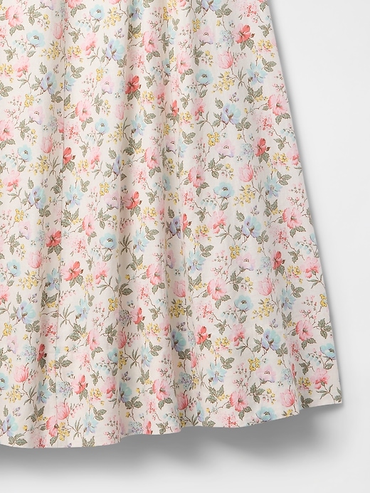 robe longue à manches courtes en lin mélangé