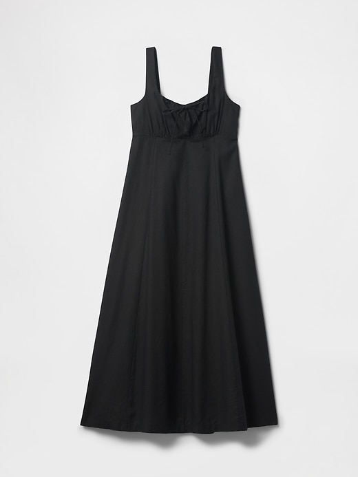 robe longue en lin mélangé