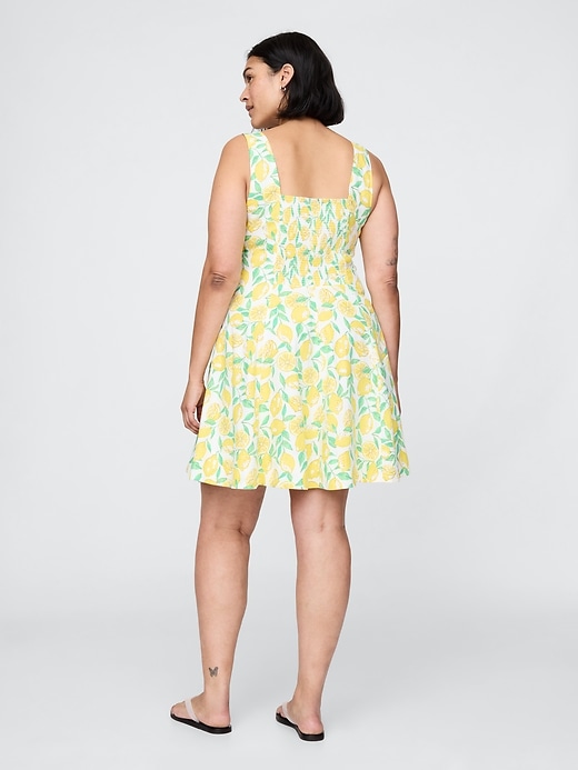 robe courte en lin mélangé