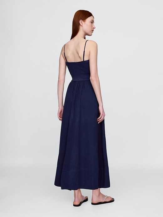 robe longue en gaze de coton et matières mixtes
