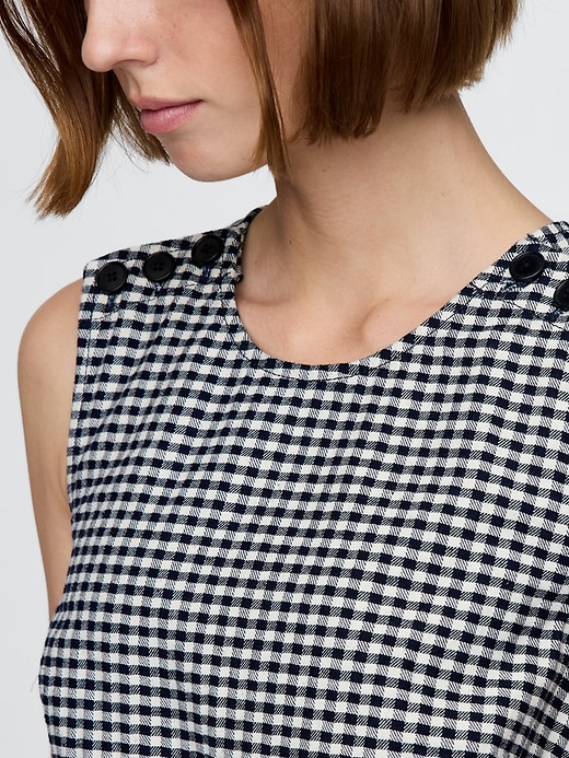 robe courte en jean vichy gap × dÔen