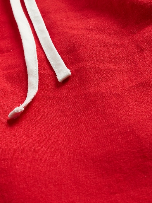 robe courte dos nu en lin mélangé