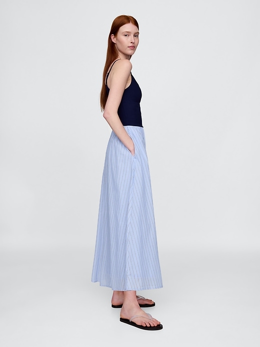 robe maxi compacte en jersey et matières mixtes