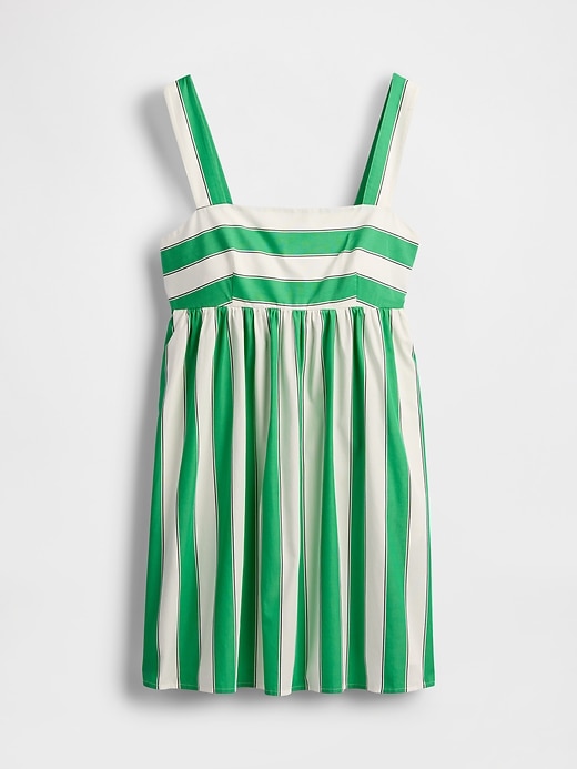 robe courte en popeline à nouer dans le dos