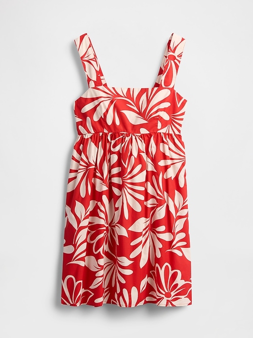 robe courte en popeline à nouer dans le dos