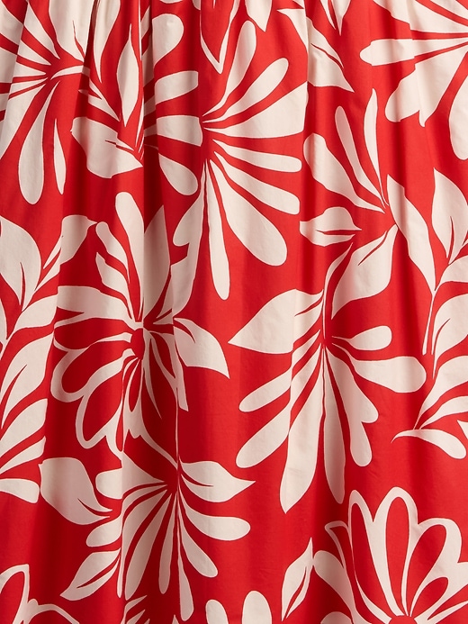 robe courte en popeline à nouer dans le dos
