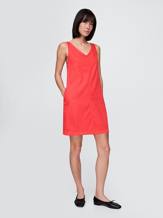 robe mini en denim ultra-doux