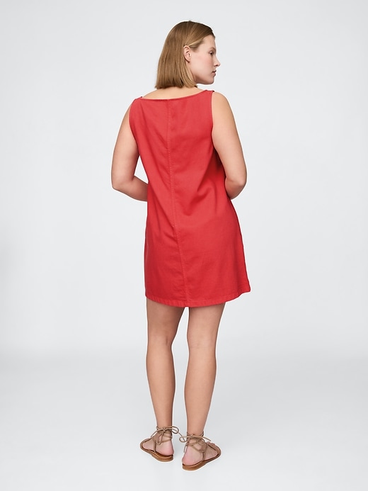 robe mini en denim ultra-doux