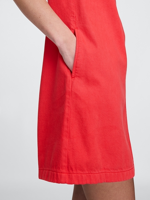 robe mini en denim ultra-doux