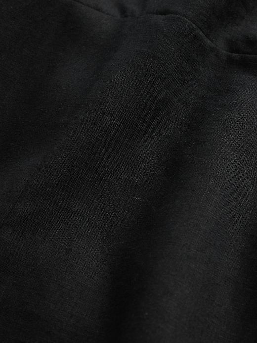 robe courte en lin mélangé
