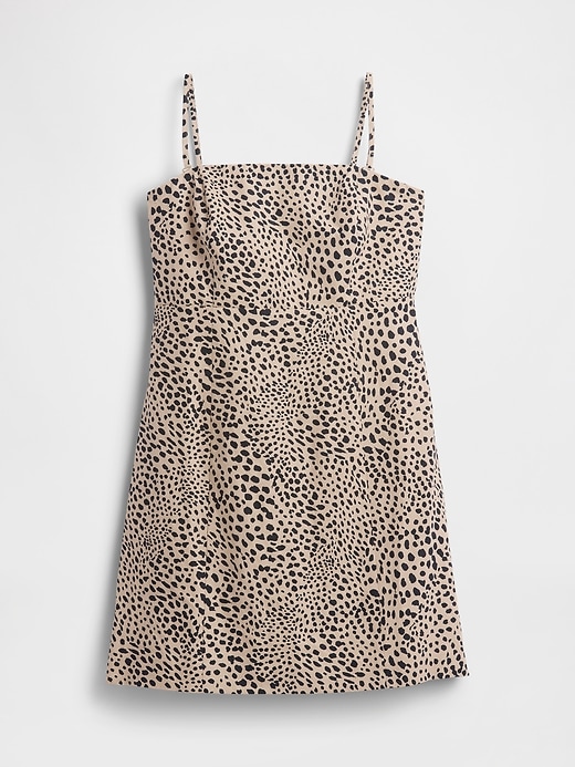robe courte en lin mélangé