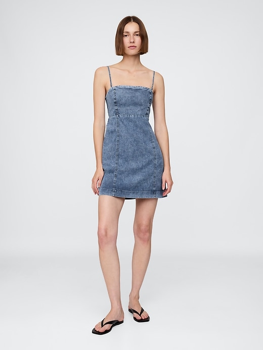 robe mini en denim ultra-doux