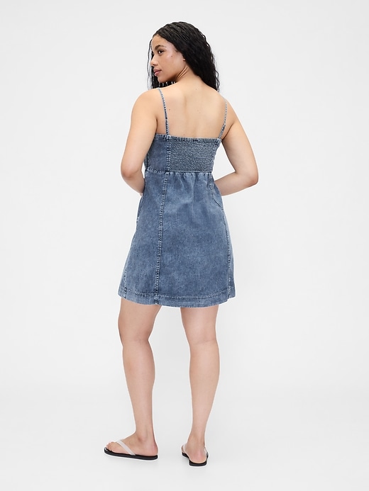 robe mini en denim ultra-doux