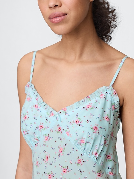 robe nuisette maxi à volants