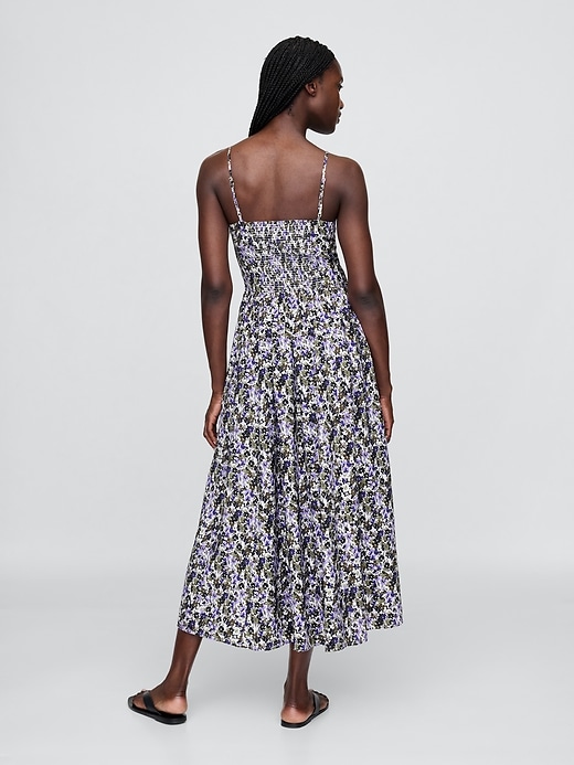robe longue à col v fleuri