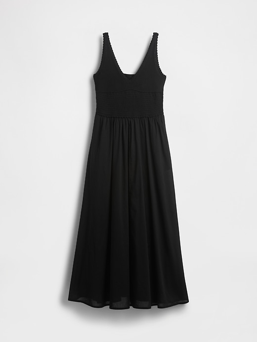robe maxi en crochet et techniques mixtes