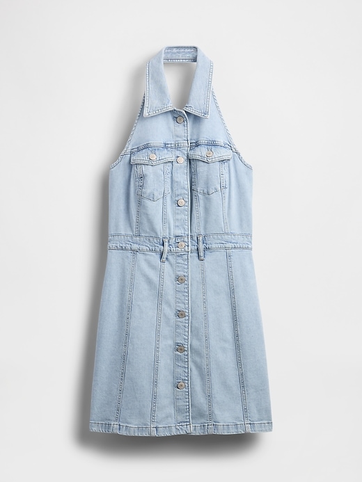 robe mini dos nu icon en denim