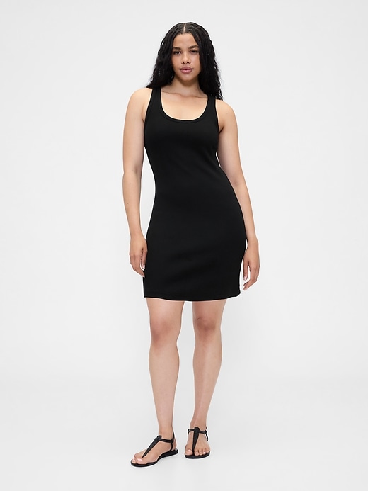 robe courte côtelée à débardeur