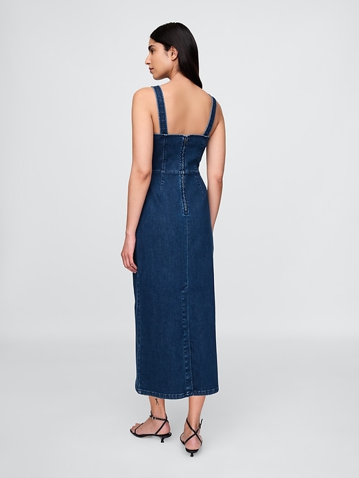 robe midi moulante en jean