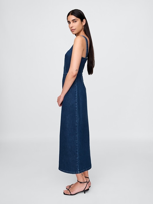 robe midi moulante en jean