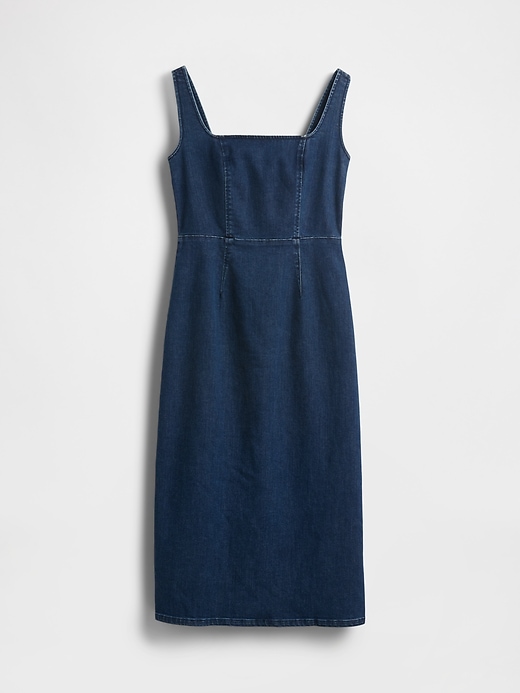 robe midi moulante en jean
