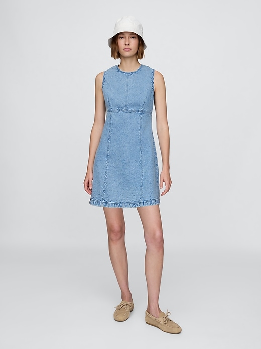 robe courte en jean