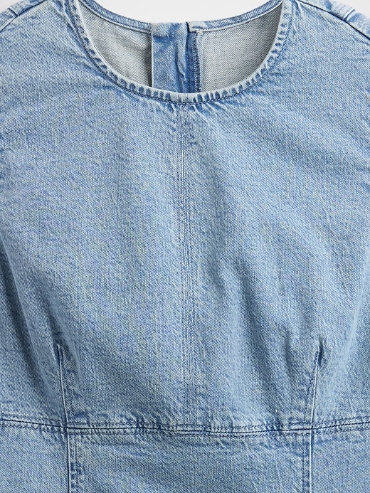 robe courte en jean