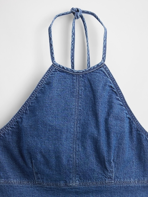 robe mini dos nu en jean