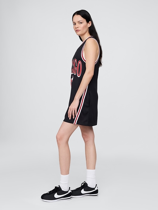 robe courte en maillot recyclé des chicago bulls de la nba