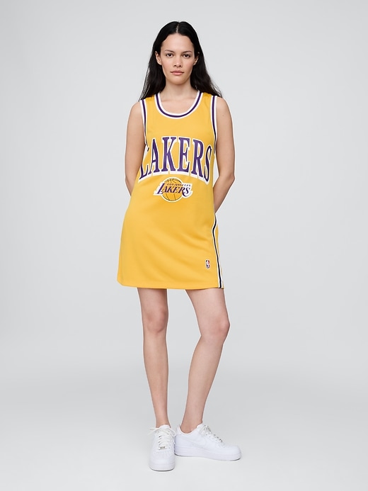 robe courte en maillot recyclé des lakers de los angeles nba