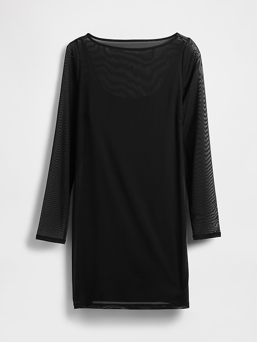 robe courte en maille à col bateau