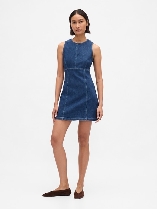 robe courte en jean