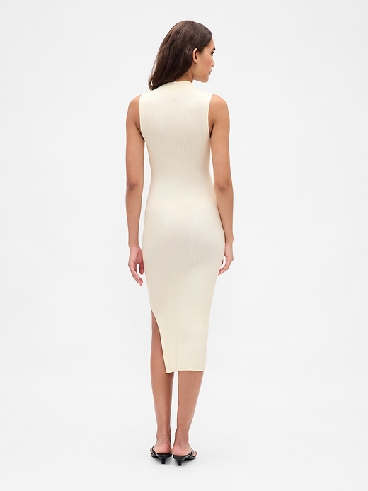 robe pull mi-longue côtelée