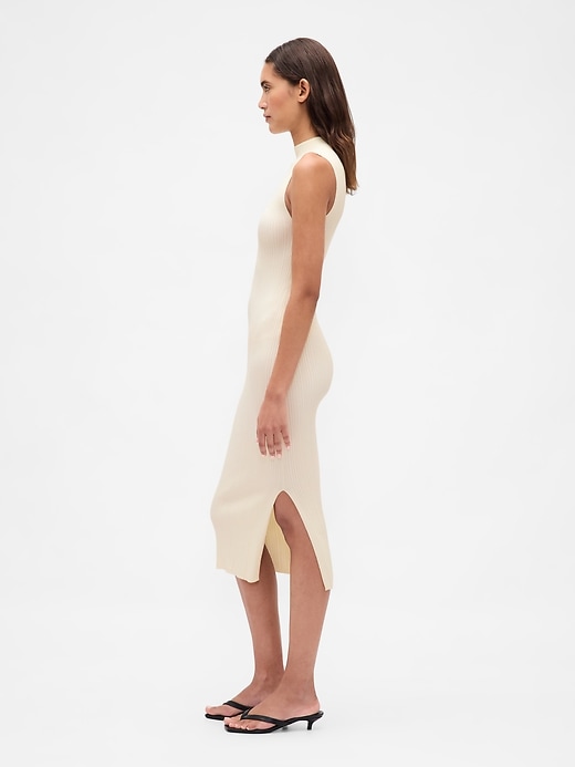 robe pull mi-longue côtelée