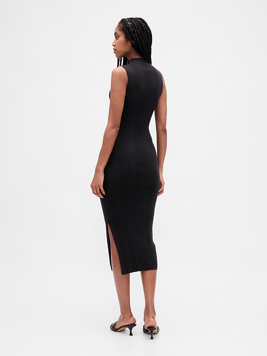 robe pull mi-longue côtelée