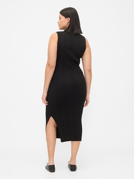 robe pull mi-longue côtelée