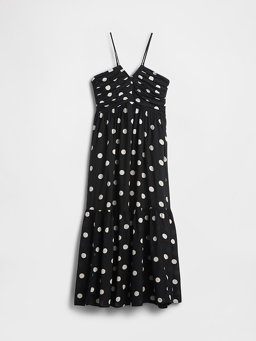 robe longue dos nu à corsage froncé