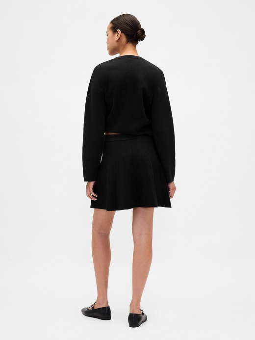 jupe pull mini plissée