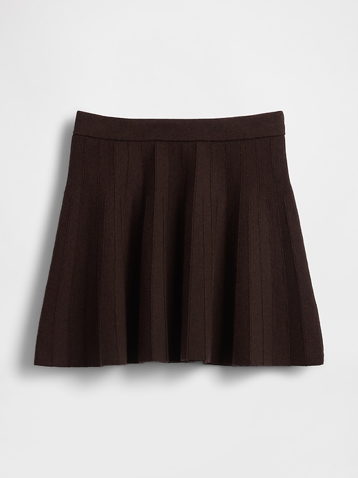 jupe pull mini plissée