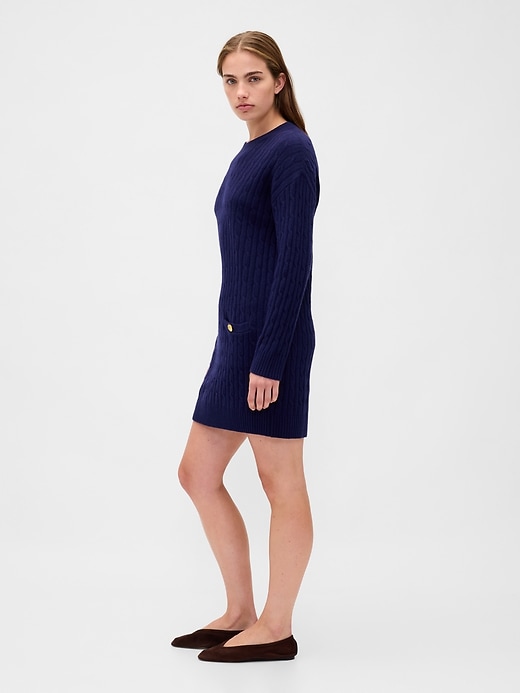 robe pull courte cashsoft en maille torsadée