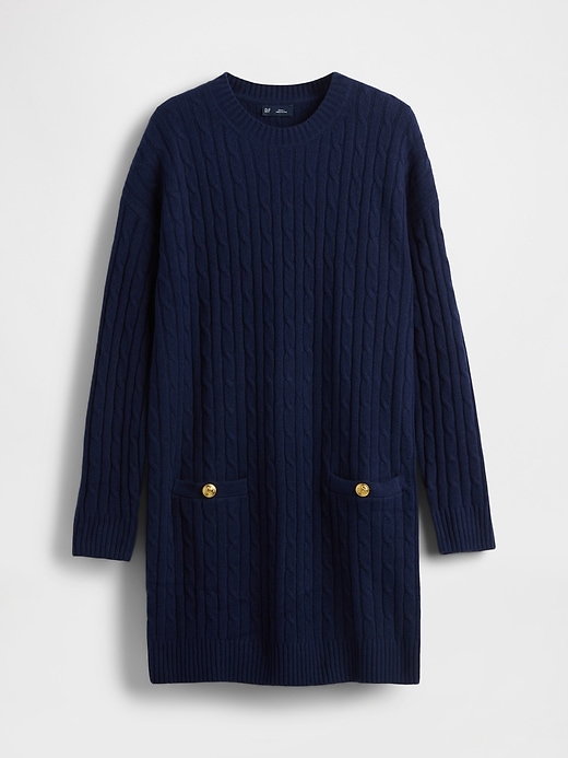 robe pull courte cashsoft en maille torsadée