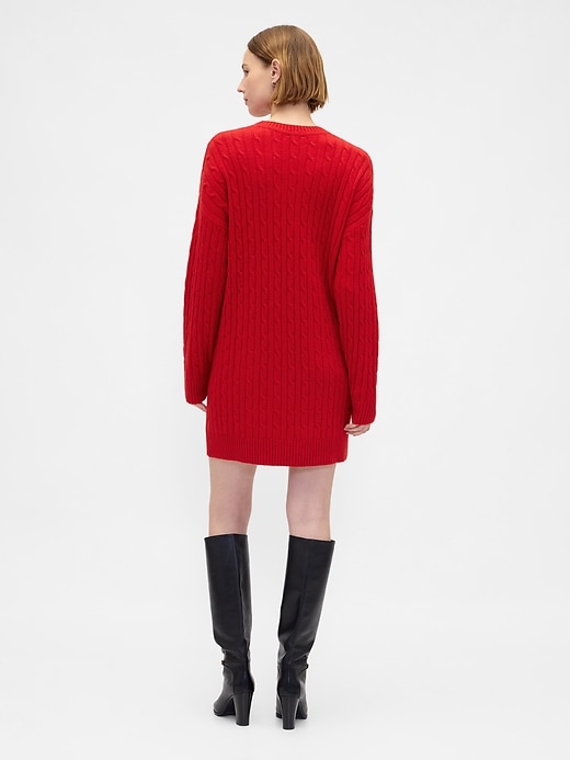 robe pull courte cashsoft en maille torsadée