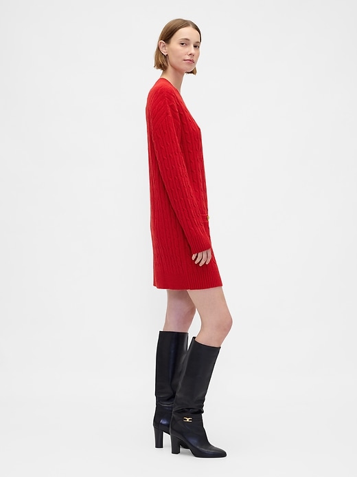 robe pull courte cashsoft en maille torsadée