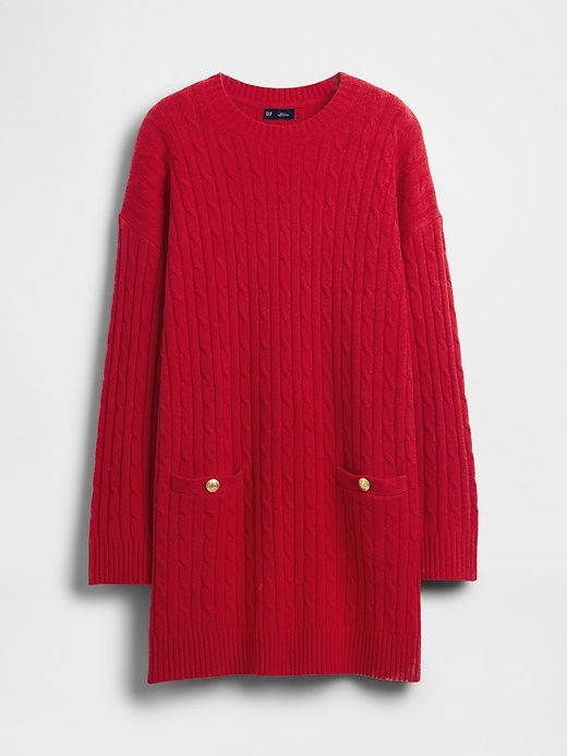 robe pull courte cashsoft en maille torsadée