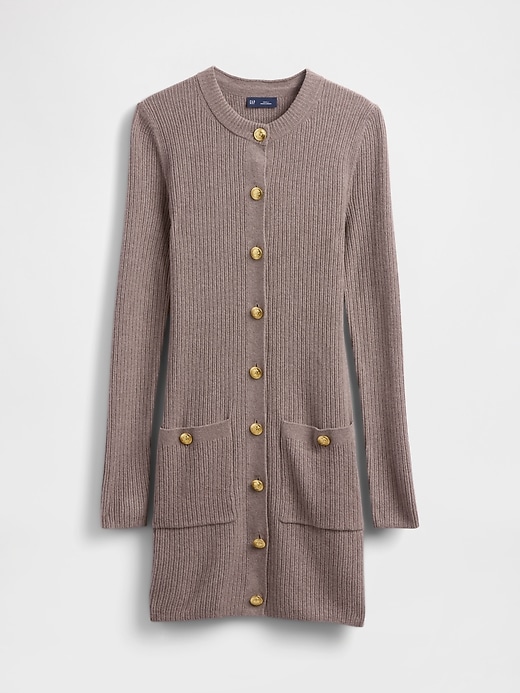 robe pull courte à poches côtelées cashsoft