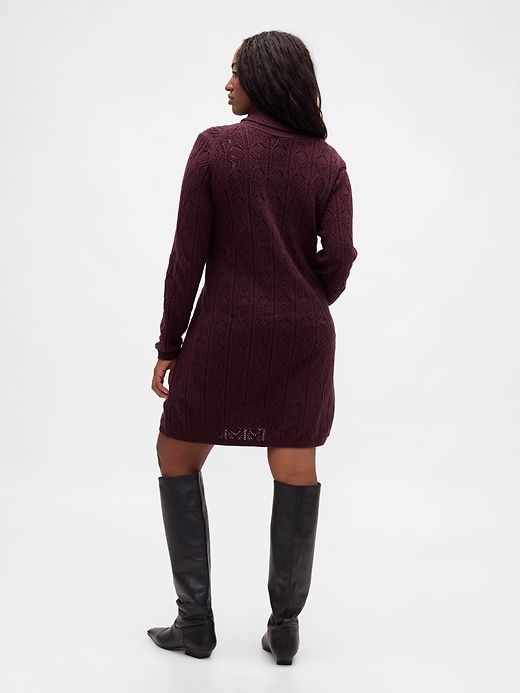 robe pull à col roulé en maille cashsoft
