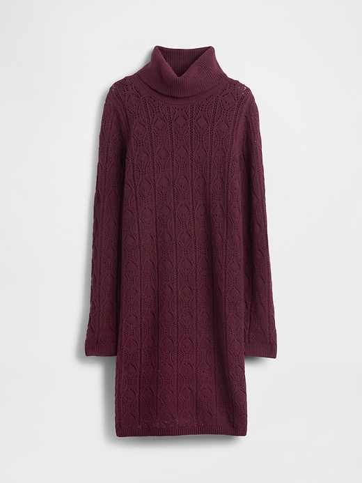 robe pull à col roulé en maille cashsoft