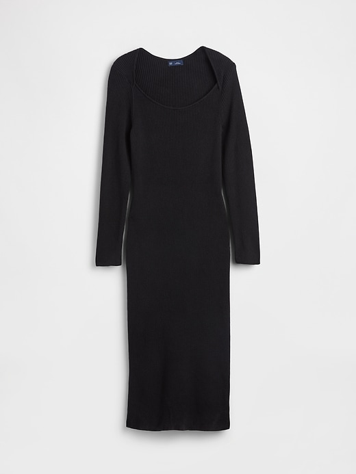 robe pull mi-longue côtelée cashsoft