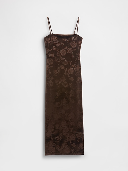 robe longue en velours à col carré